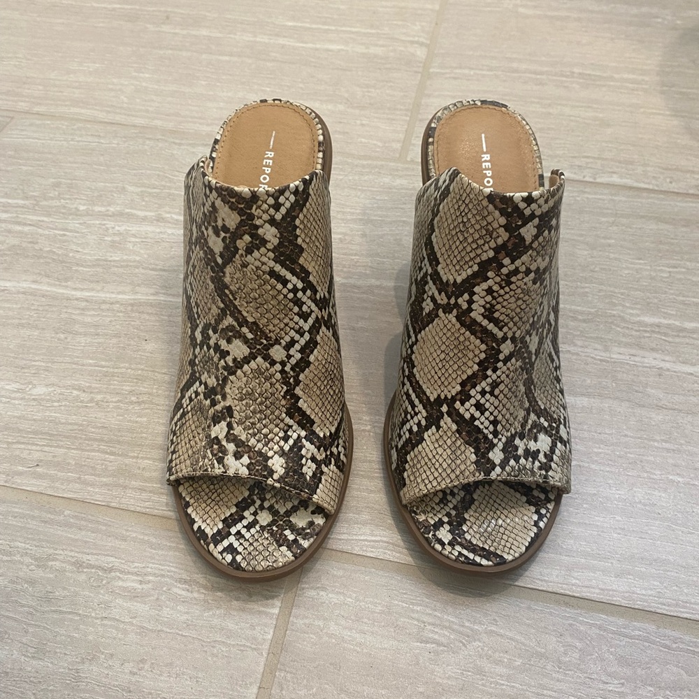 Snake Print Heels